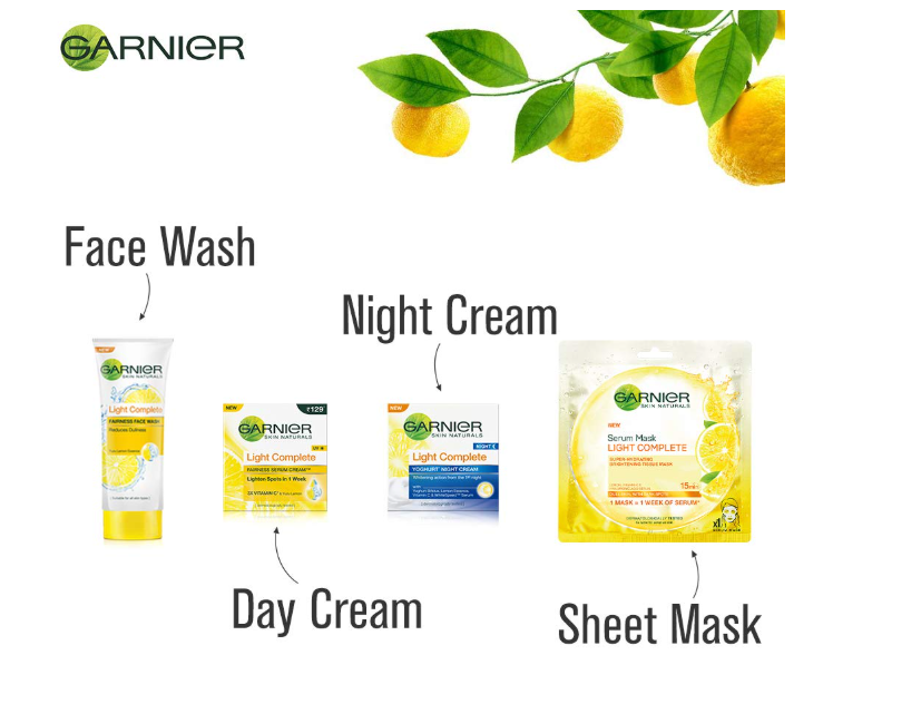 Garnier Garnier Skin Naturals Light Complete Facewash, 100g (Pack Of 2), 100 ml (Pack of 2)