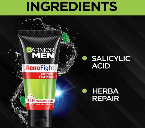 Garnier Men Acno Fight Anti-Pimple Facewash, 50gm