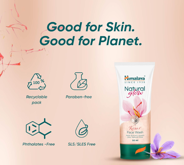 Himalaya Herbals Fairness Kesar Face Wash, 50ml