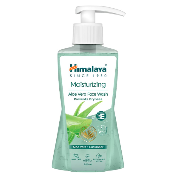 Himalaya Moisturizing Aloe Vera Face Wash, 200ml