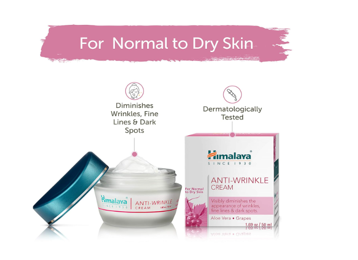 Himalaya Herbals Anti-Wrinkle Cream, 50g