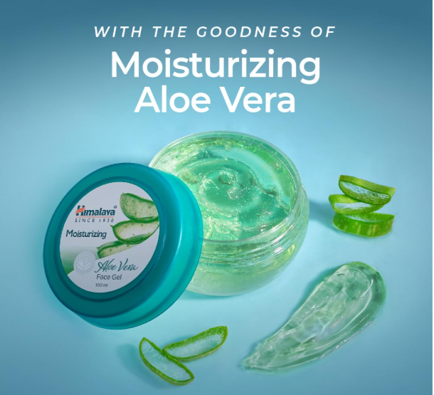 Himalaya Moisturising Aloe Vera Face Gel 100ML, Green