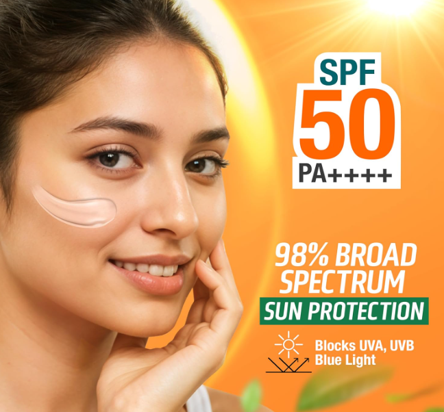 Himalaya Sunprotect + | Ultra-light Sunscreen Cream | SPF 50 PA ++++ | 90% Natural Origin Ingredients | Zero White Cast | 98% Broad Spectrum Protection | Sweat & Water Resistant | For Men & Women | 30 g