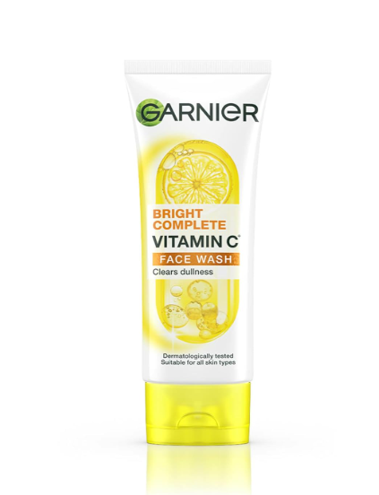 Garnier Skin Naturals, Facewash, Cleansing and Brightening, Bright Complete, 100 g
