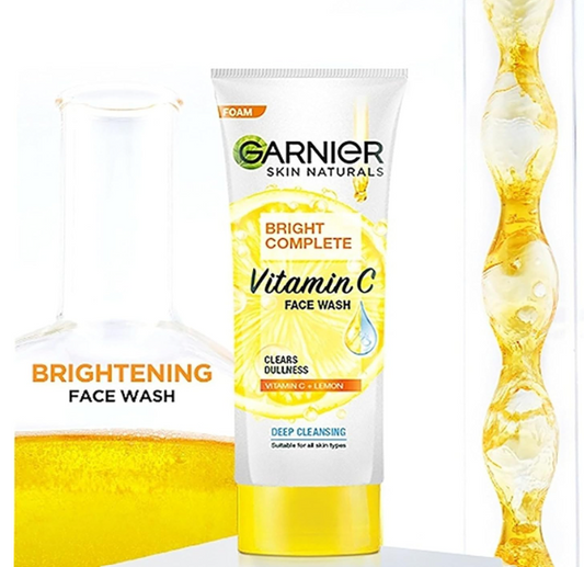 Garnier Skin Naturals, Facewash, Cleansing and Brightening, Bright Complete, 100 g