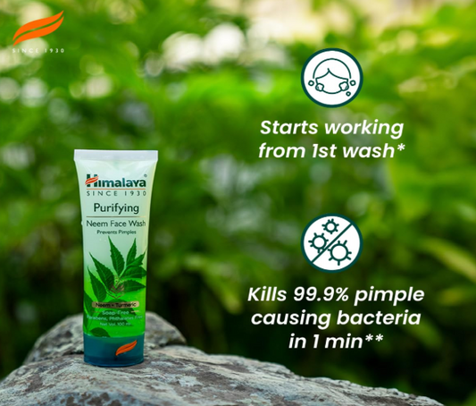 Himalaya Purifying Neem Face Wash|Clinically proven to fight against acne and pimples|Gently cleanses|100% naturally derived Neem|Works from 1st wash|For both men and women|150 ml