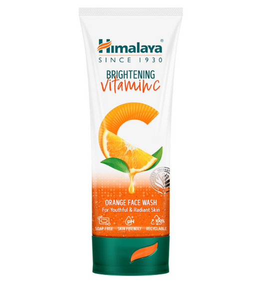 Himalaya Brightening Vitamin C Orange Face Wash | Brightening Face Cleanser | Remove Dull Skin | 100ml