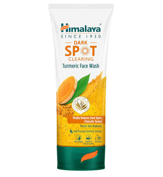 Himalaya Dark Spot Clearing Turmeric Face Wash | Reduce dark spots in 7 days | Organically sourced & Cold-pressed turmeric | 100ml