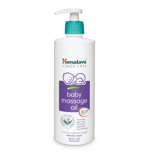 Himalaya Baby Massage Oil – 500ml for strong bones & muscles | with Vitamin E | No. 1 Doctor Prescribed