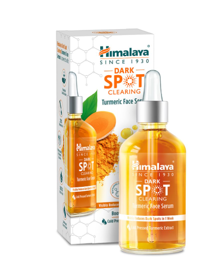 Himalaya Wellness Company Himalaya Dark Spot Clearing Turmeric Face Serum Organically Sourced Turmeric Reduce Dark Spots In 7 Days 10% Glycolic Acid & 2% Niacinamide 30Ml