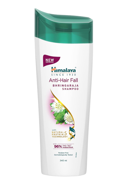 Himalaya Anti-Hair Fall Bhringaraja Shampoo, Reduces Hair Fall, Makes Hair Healthy, With Bhringaraja & Palasha,for men and women, 340ml