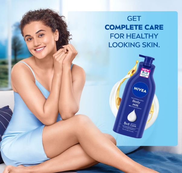 NIVEA Nourishing Body Milk 600ml Body Lotion | 48 H Moisturization | With 2X Almond Oil | Smooth and Healthy Looking Skin |For Very Dry Skin