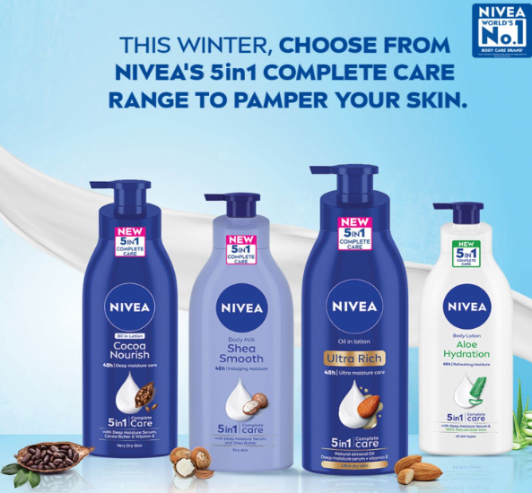 NIVEA Nourishing Body Milk 600ml Body Lotion | 48 H Moisturization | With 2X Almond Oil | Smooth and Healthy Looking Skin |For Very Dry Skin