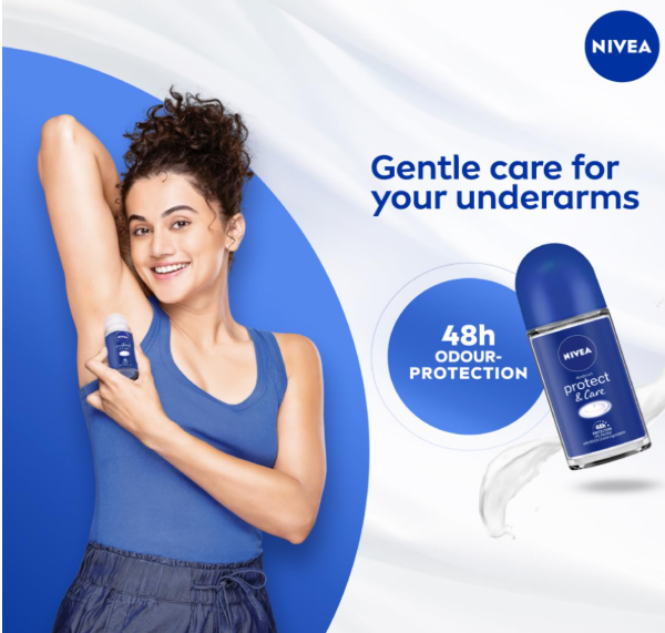 NIVEA Protect & Care Roll On Fresh, Unisex (50Ml)