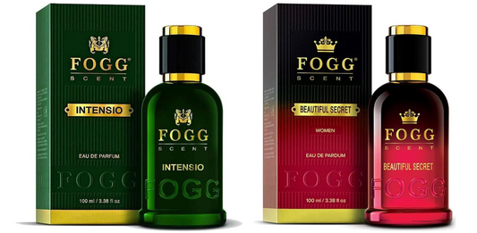 Fogg Scent Intensio For Men, 100ml And Fogg Beautiful Secret Scent For Women, 100ml