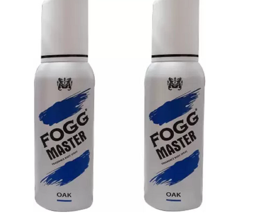 FOGG Men & Women Master Oak (Pack Of 2) Fresh Scent Body Spray - & (240 Ml, Pack Of 2)