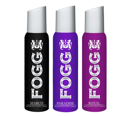 FOGG Paradise Female Royal, Marco And Paradise Spray Deodorant For Women - Combo Pack of 3