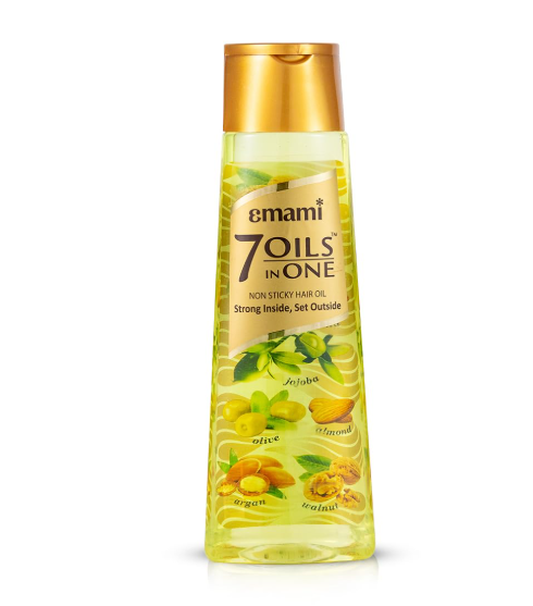 Emami 7 Oils in One Hair Oil | Makes Hair 20x Stronger and Manageable | Coconut Oil, Amla, Jojoba, Olive, Walnut, Argan & Almond Oils | 500 ML