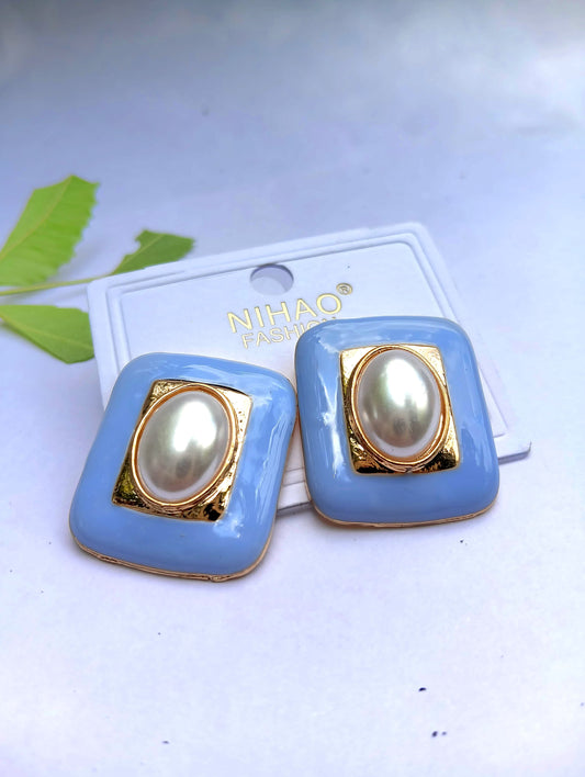 Vintage goldstone  stylish korean earring
