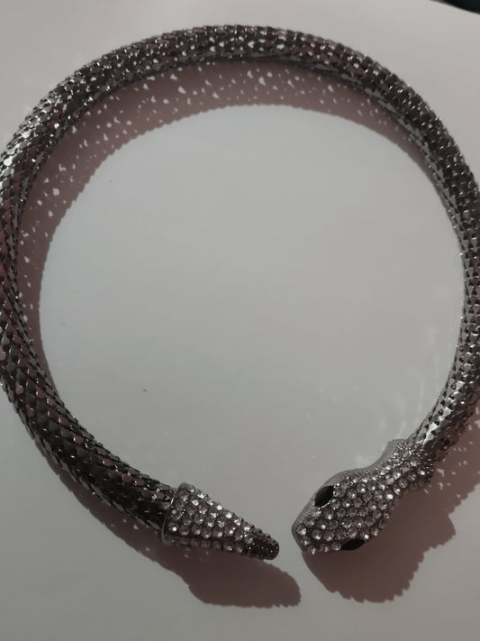 Beautiful Silver Snake Necklace